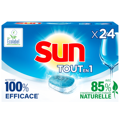 [8710847978661] SUN Dishwasher Tablets All In 1 Regular Ecolabel 24 tablets