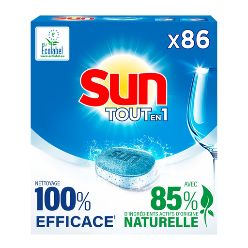 [8710847978746] SUN Dishwasher Tablets Regular All In 1, 86 tablets box