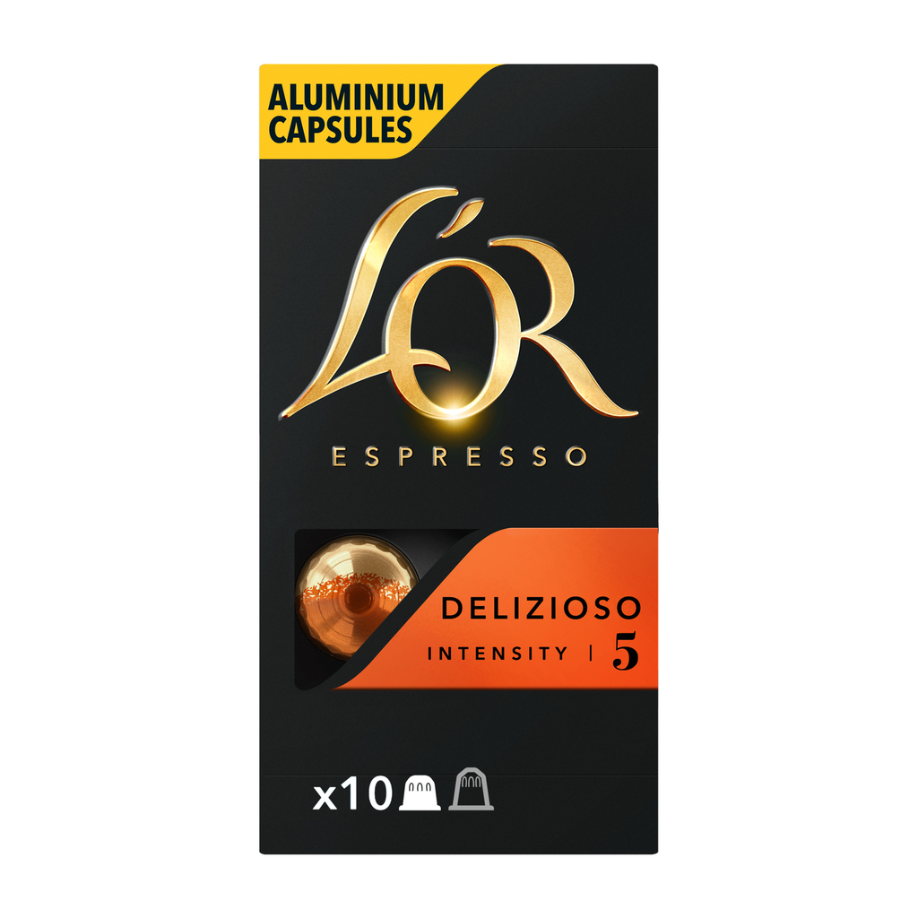 L'OR Espresso Coffee Capsules Delizioso Intensity 5, 10 capsules 52 g