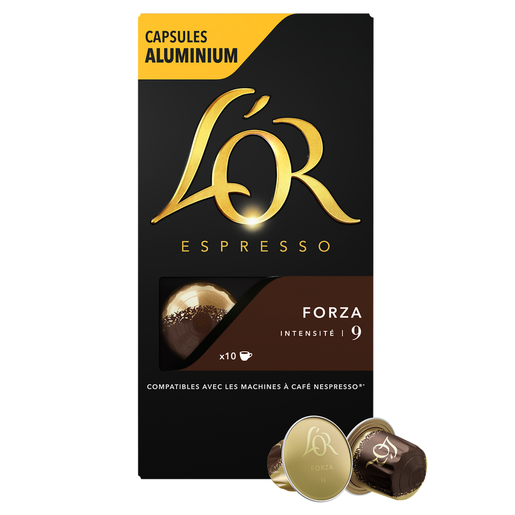 L'OR Espresso Forza Coffee Capsules Intensity 9, 10 capsules 52 g