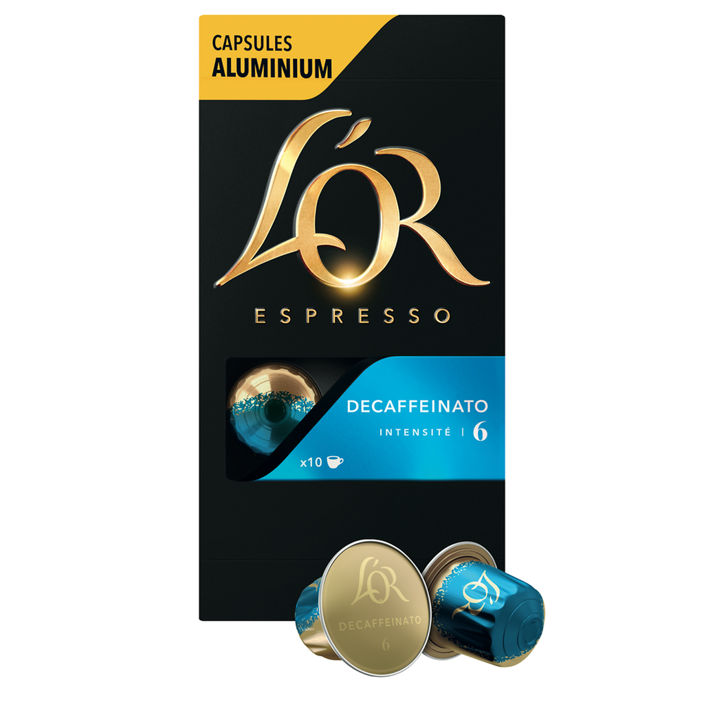 L'OR Espresso Decaffeinato Coffee Capsules intensity 6, 10 capsules 52 g