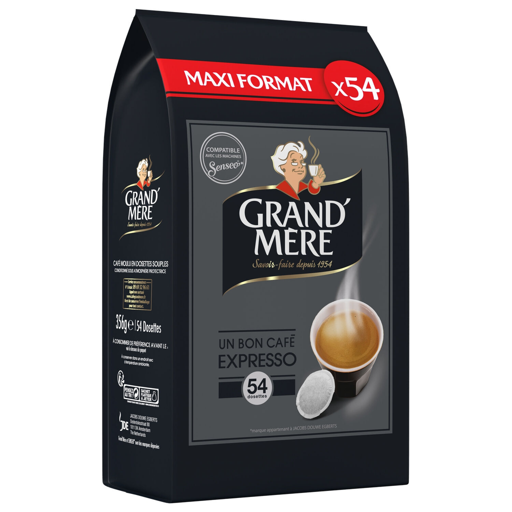 GRAND'MERE Café pastilhas Compatíveis SENSEO expresso 54 pastilhas