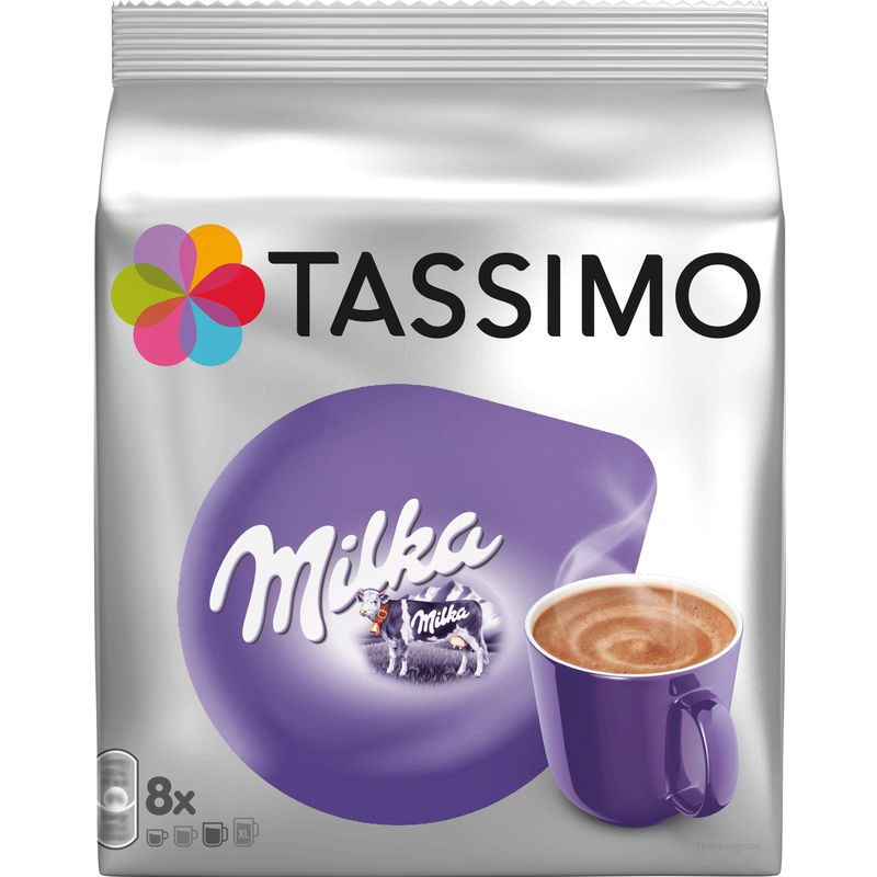 Tassimo Chocolat Dosettes Milka : Les 8 Dosettes De 30G - 240G