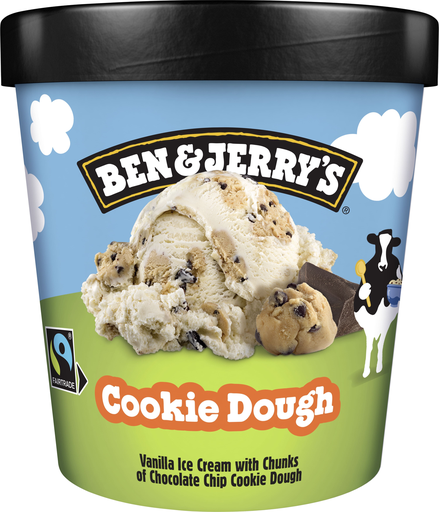 [8711327373105] BEN & JERRY'S Crème glacée Cookie Dough 465 ml