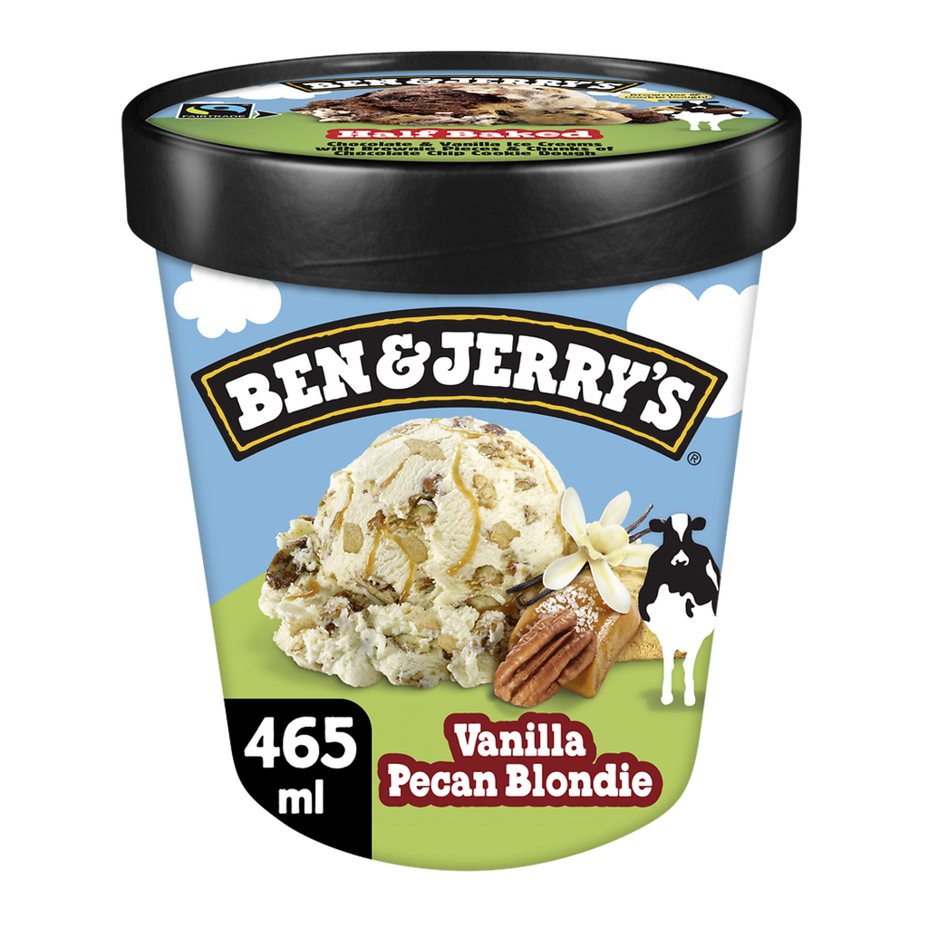 BEN & JERRY'S Helado Vanilla Pecan Blondie 465 ml