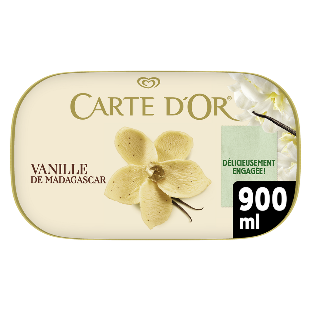 CARTE D'OR Crème glacée vanille de Madagascar 472 g
