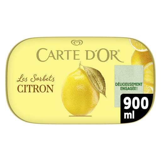 [8711327386143] CARTE D'OR Sorbet Citron de Sicile 585 g