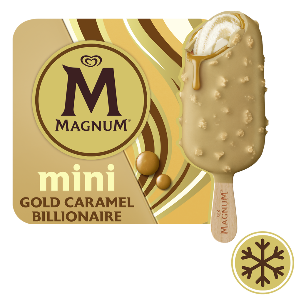 MAGNUM Gelados Mini Palitos Bolacha Pecan Caramelo e Chocolate Branco 282 g