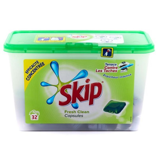 [8712100234606] SKIP Capsules Lessive Fresh Clean 32 Capsules