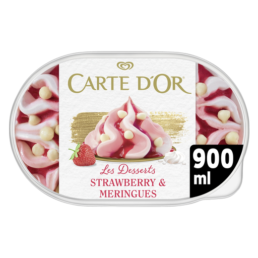 [8712100495045] CARTE D'OR Strawberry & Meringue Ice Cream 900 ml