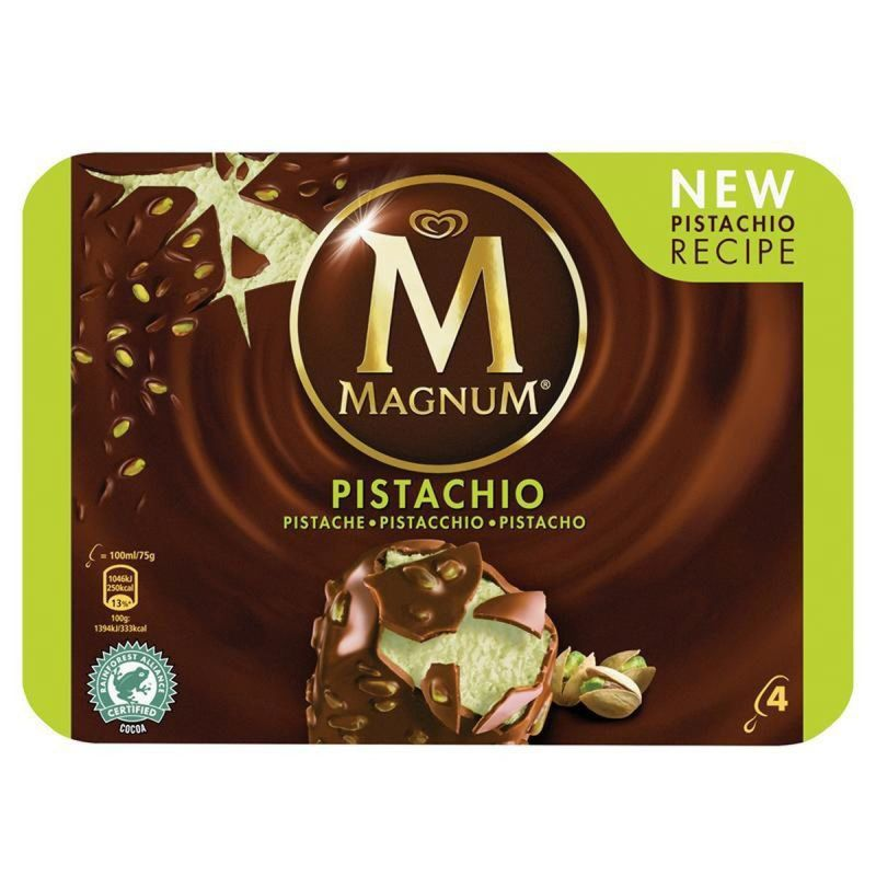 MAGNUM Ice Cream Bar Pistachio X4 344 g