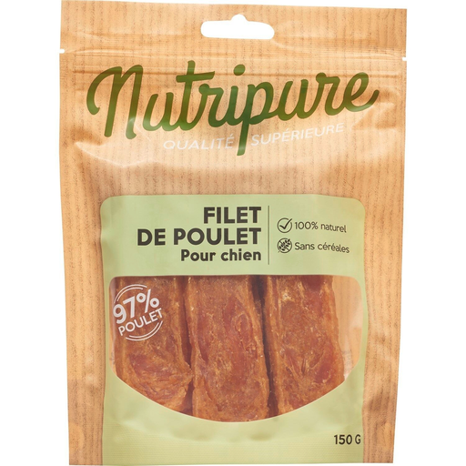 [8712113501573] NUTRIPURE Recompensa para cão Filete de frango 150 g