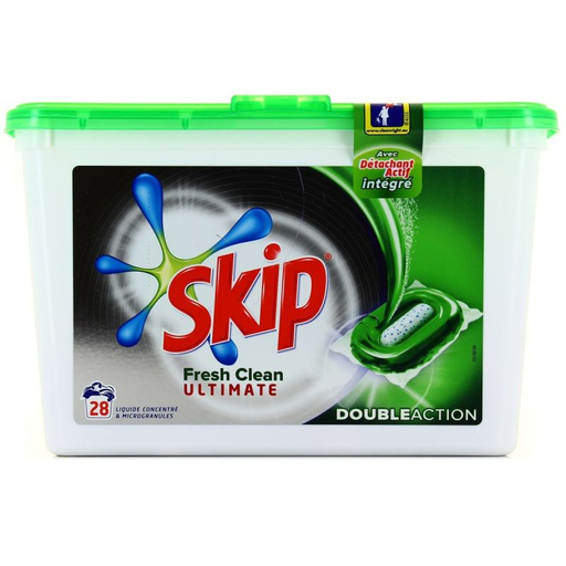 [8712561927062] SKIP Cápsulas de Detergente Fresh Clean 28 Cápsulas
