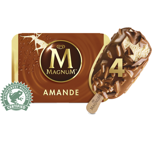 [8712566328208] MAGNUM Helado de vainilla chocolate y almendras 328 g