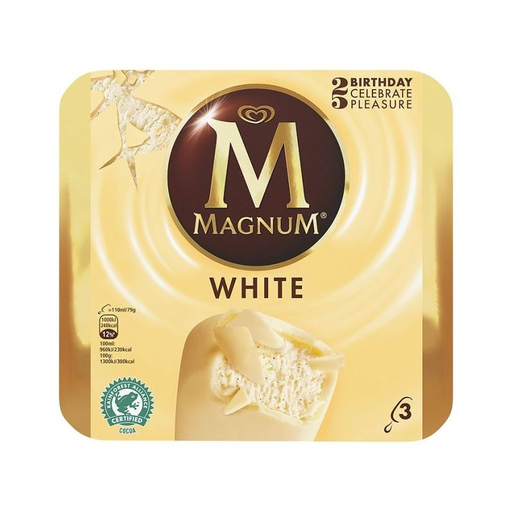 [8712566331963] MAGNUM Gelado Branco 3 x 110 ml