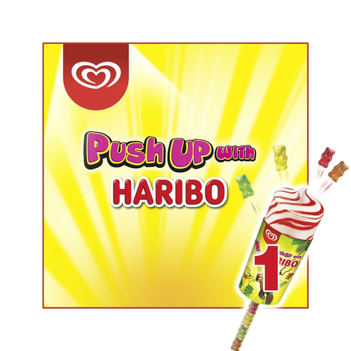 [8712566344321] HARIBO Gelados em Pau Baunilha Morango e Rebuçados 54 g
