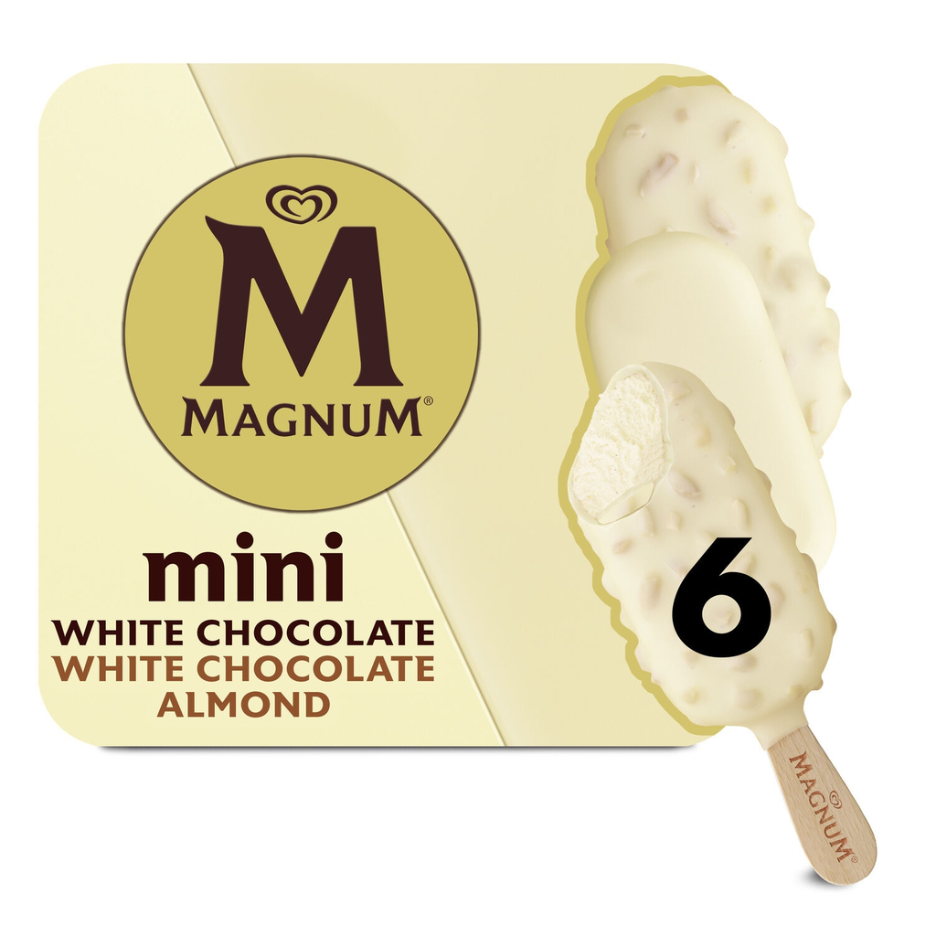 MAGNUM White Chocolate Mini Ice Cream Sticks 267 g