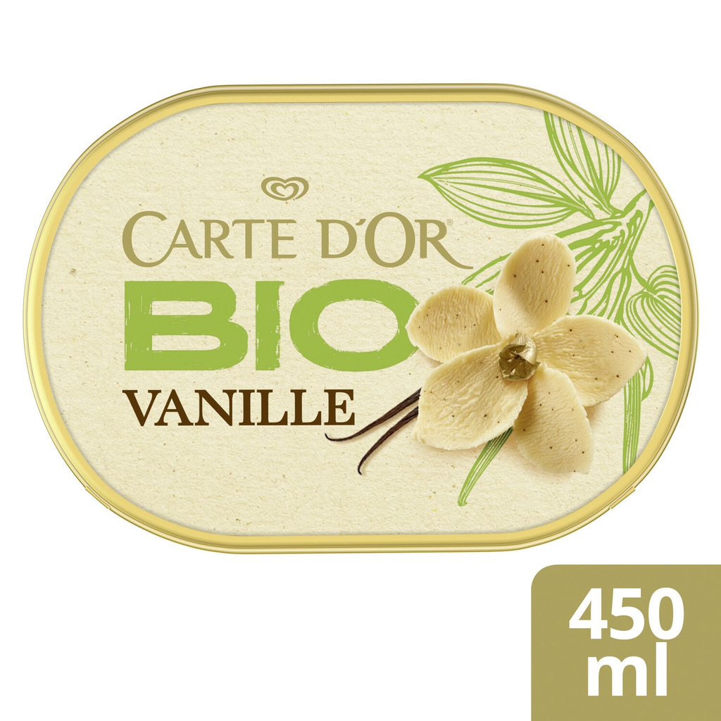 CARTE D'OR Helado Vainilla de Madagascar bio 250 g