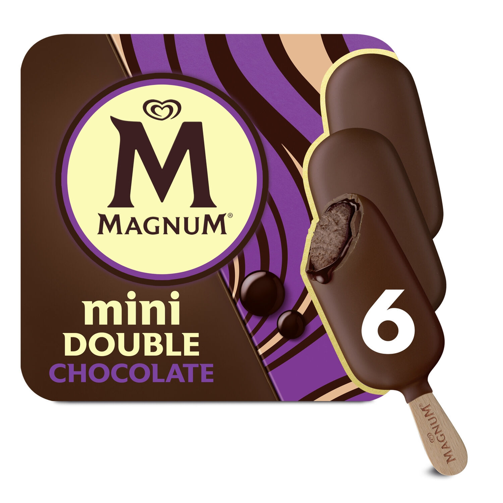 MAGNUM Helados mini bombón Double Chocolate 300 g