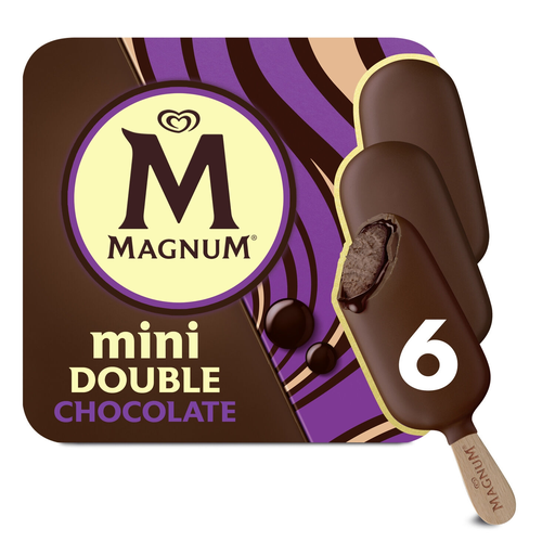 [8714100862636] MAGNUM Helados mini bombón Double Chocolate 300 g
