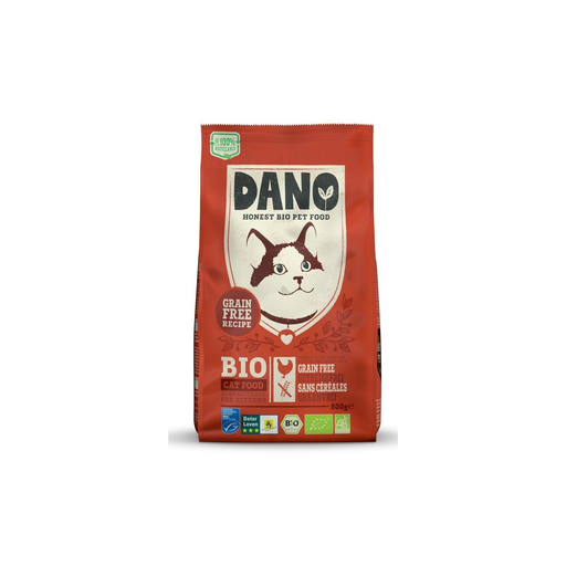 [8714265000522] DANO Croquettes Chat/Chaton Bio Sans Céréales Poulet 300 g