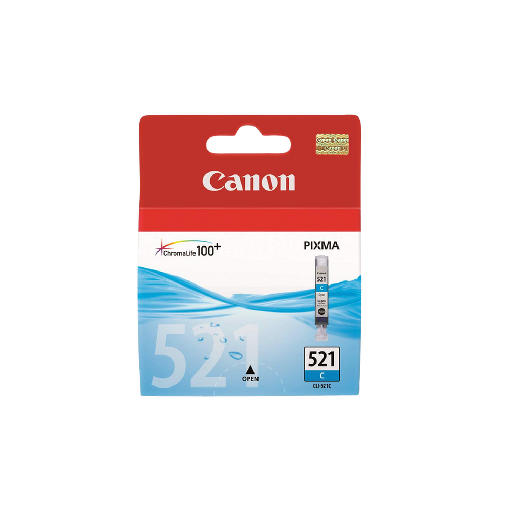 Canon Cartouche D'Encre Originale Cli-521 Cyan Standard - 2936B001