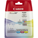 CANON Ink Cartridge CLI-521 C/M/Y Multipack Cyan, Magenta, Yellow 9 ml