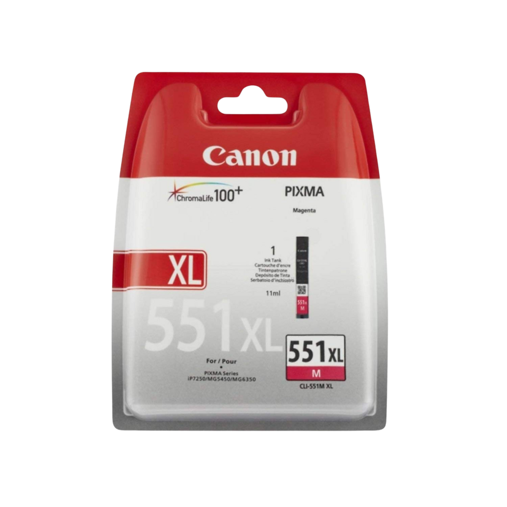 Canon Cartouche D'Encre Originale Cli-551 Xl Magenta Haute Capacité - 6446B001