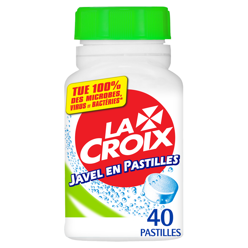LA CROIX Désinfectant javel en 40 pastilles 130 g