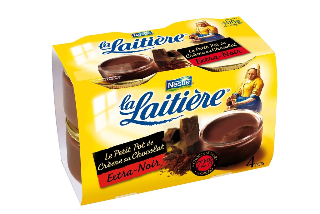 Nestle Lait.Ppc Choco Noir Extr4X100G