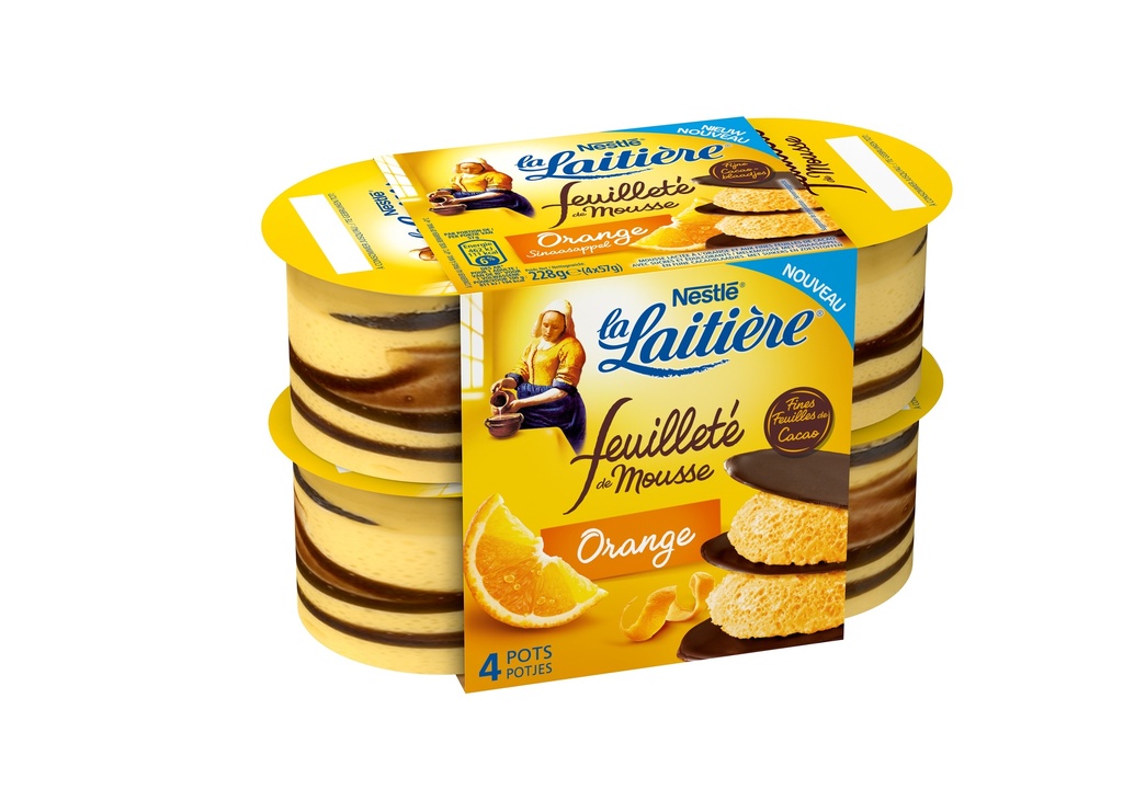 Nestle Lait.Feuil.Mouss.Orange 4X57G