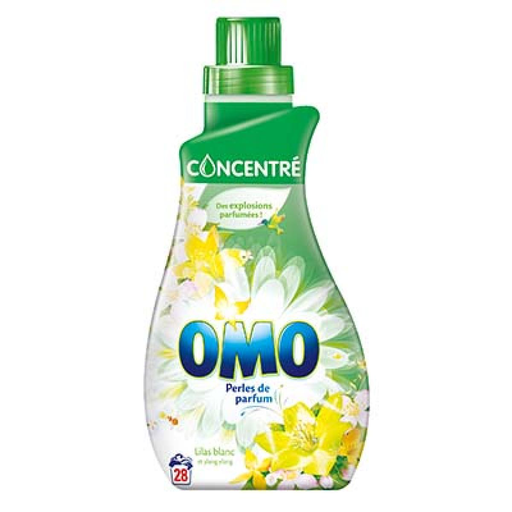 [8717644137796] OMO Lessive Liquide Puissance Lilas Blanc 1 L