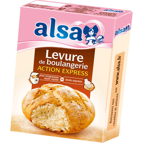 Alsa Levure De Boulangerie Déshydratée Action Express 12 Sachets 66G
