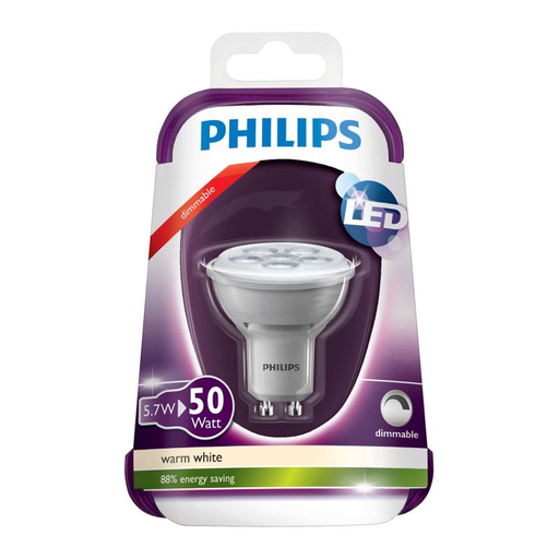 [8718291749073] PHILIPS Ampoule LED Spot 50W GU10