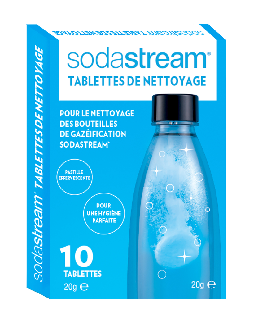 SODASTREAM Pastillas de limpieza para botellas, 10 unidades 20g