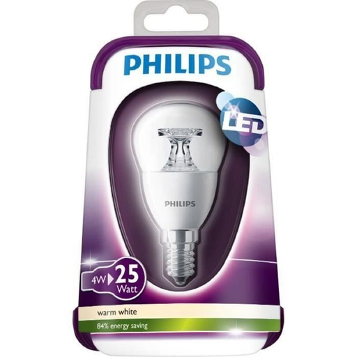 [8718696454718] PHILIPS Bombilla LED E14 Globo Blanco Cálido 25W 1 unidad
