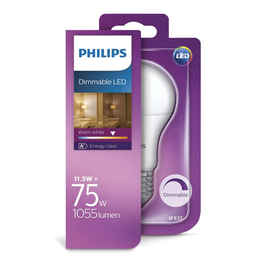 [8718696478691] PHILIPS Ampoule LED Standard 75W E27 Dimmable