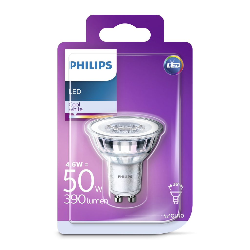 PHILIPS Ampoule LED classic 50W GU10 cw 36D rf nd 1PF/12