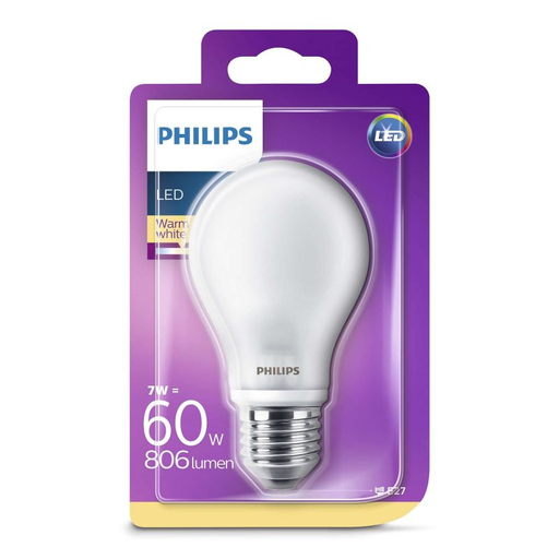 [8718696576632] PHILIPS Ampoule LED Standard 60W E27 Bl1