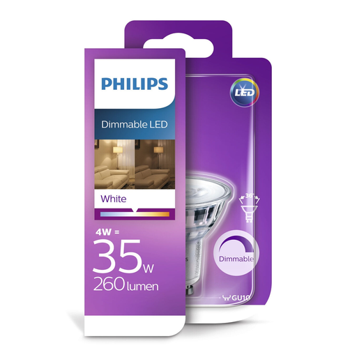 [8718696721636] PHILIPS LED Bulb 4W 240V GU10 1 unit