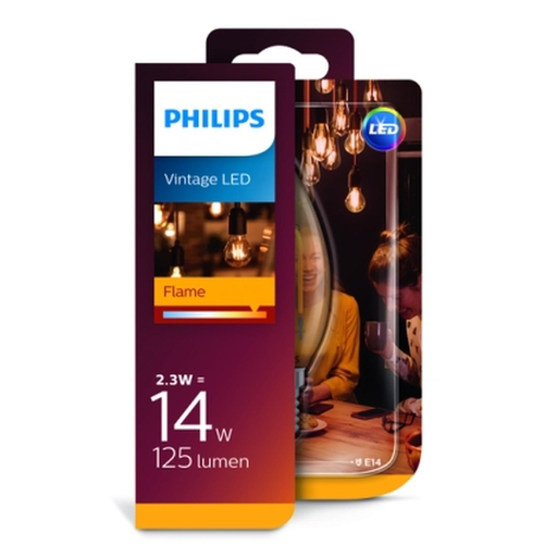 [8718696767450] PHILIPS Ampoule Led E14 Flamme Blanc Chaud 14W