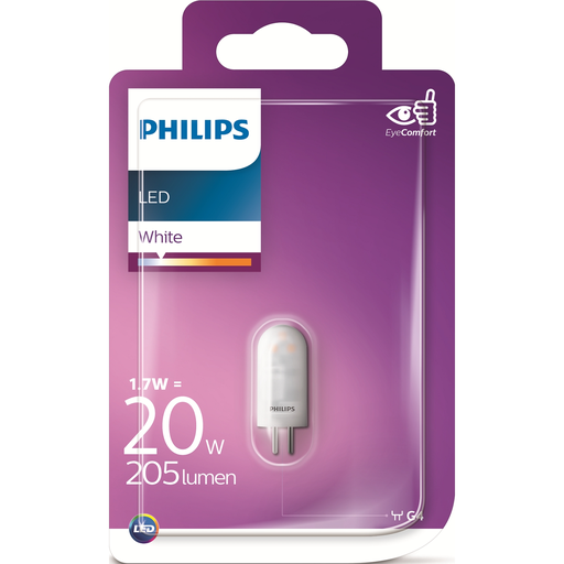 [8718696793282] PHILIPS Lâmpada LED G4 Cápsula Branco Quente 20W Unidade