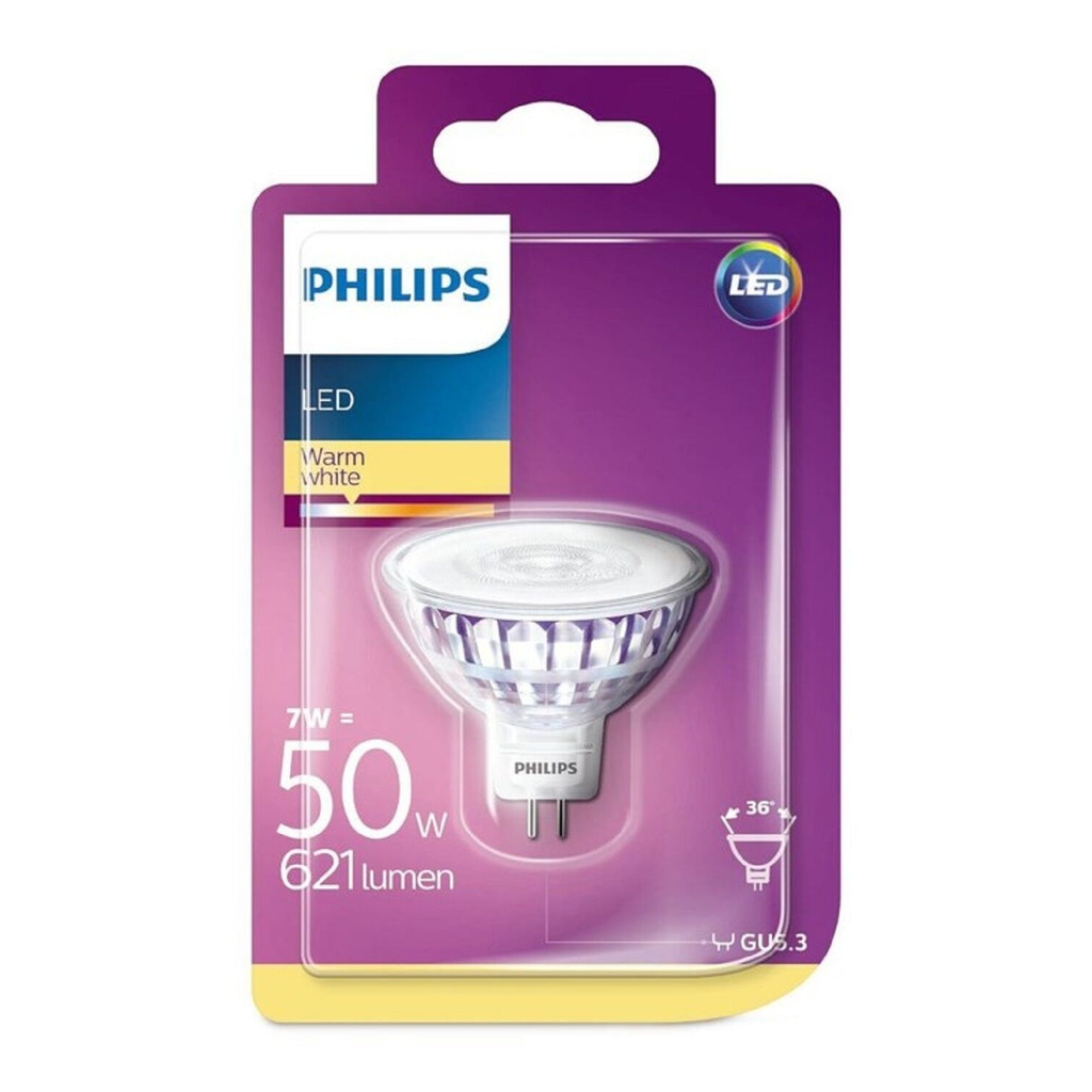 PHILIPS Ampoule Led GU5.3 Spot Blanc Chaud 50W