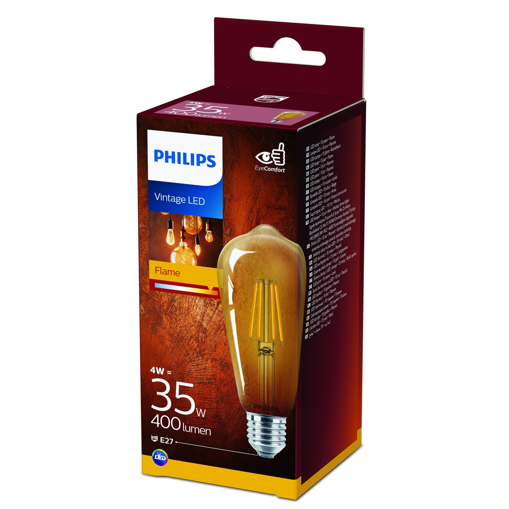 PHILIPS Ampoule Led E27 Globe Blanc Chaud 35W l'unité