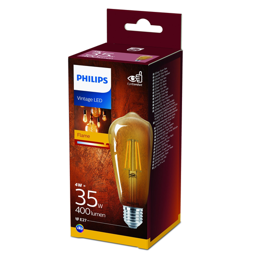 [8718699673543] PHILIPS Ampoule Led E27 Globe Blanc Chaud 35W l'unité