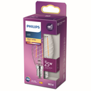 PHILIPS Ampoule LED Flamme torsadée E14 25W Blanc Chaud Claire Verre l'unité