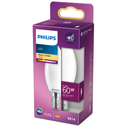 PHILIPS LED Candle Bulb E14 60W Warm White Frosted Glass 1 unit