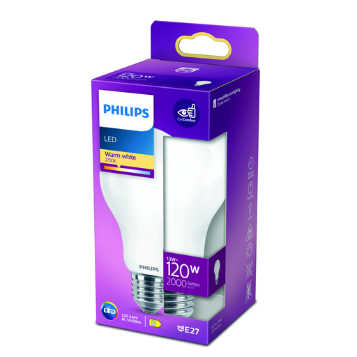 [8718699764517] PHILIPS LED Bulb Standard E27 120W Warm White Frosted Glass 1 unit