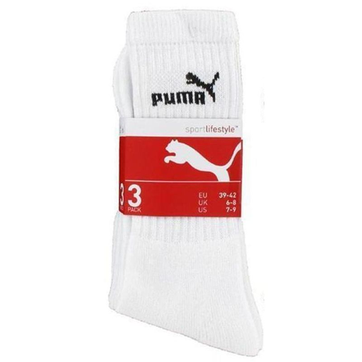 [8718824245461] PUMA 3-Pack Sport Socks White 43/46