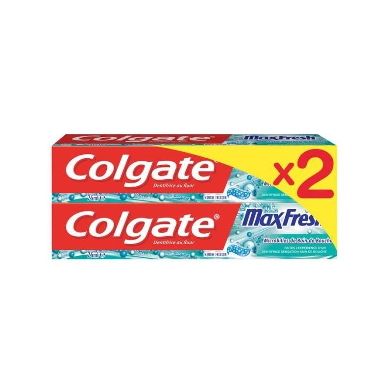 COLGATE Max Fresh Toothpaste Cooling Crystals 2 x 75 ml